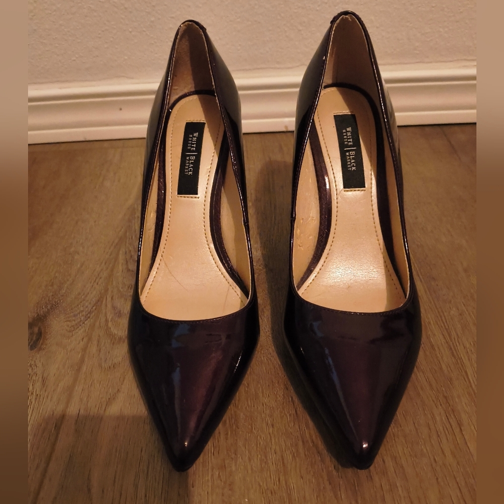 White House Black Market Merlot Heels